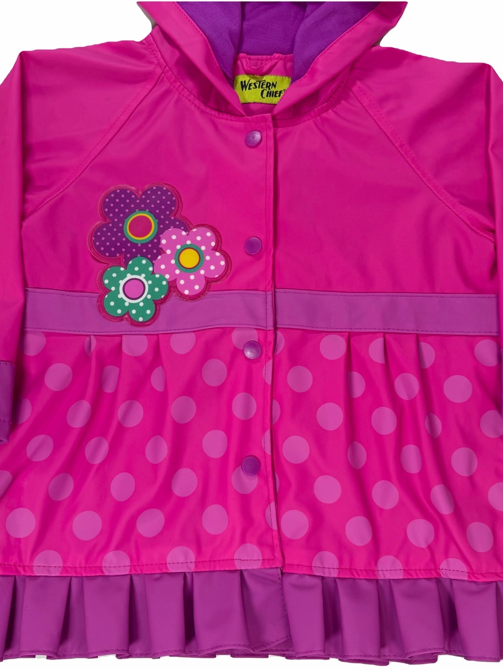 Western Chief Flower Cutie Rain Coat Size 4T Girls' - Picture 4 of 14